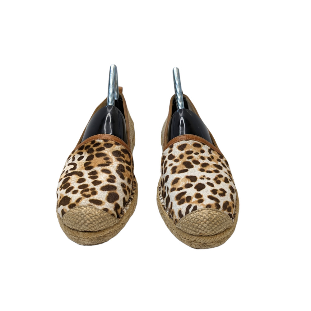 Stuart Weitzman Cheetah Print Leather Espadrilles… - image 3